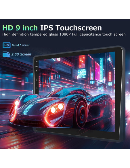 Estéreo de Coche Android 13 9" IKASEFU Toyota Vios Yaris