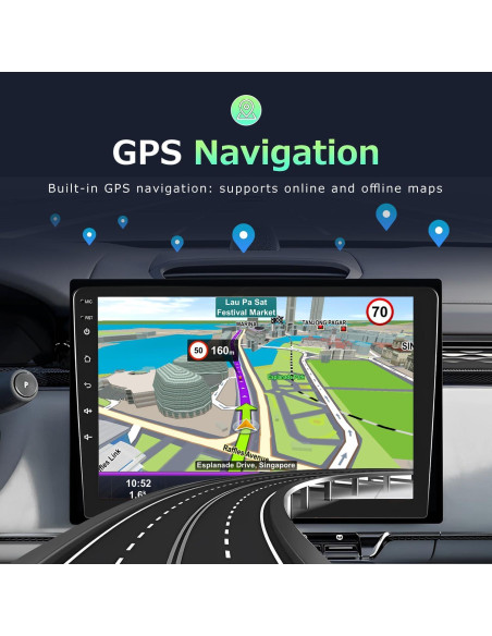 Estéreo de Coche Android 13 9" IKASEFU Toyota Vios Yaris