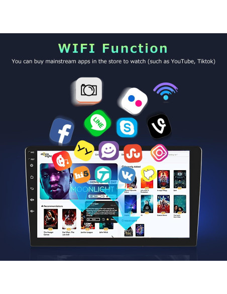 Estéreo de Coche Android 13 9" IKASEFU Toyota Vios Yaris