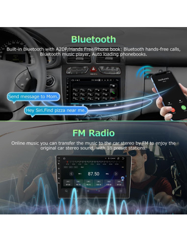 Estéreo de Coche Android 13 9" IKASEFU Toyota Vios Yaris