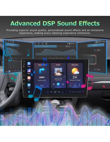 Estéreo de Coche Android 13 9" IKASEFU Toyota Vios Yaris