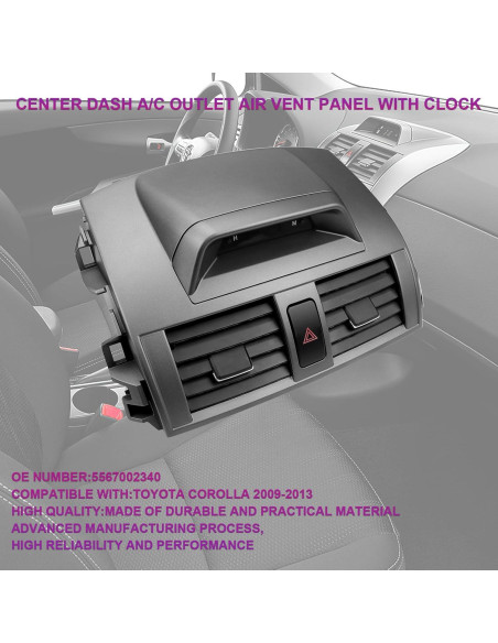 Panel de salida de aire Toyota Corolla 2009-2013 FEXON