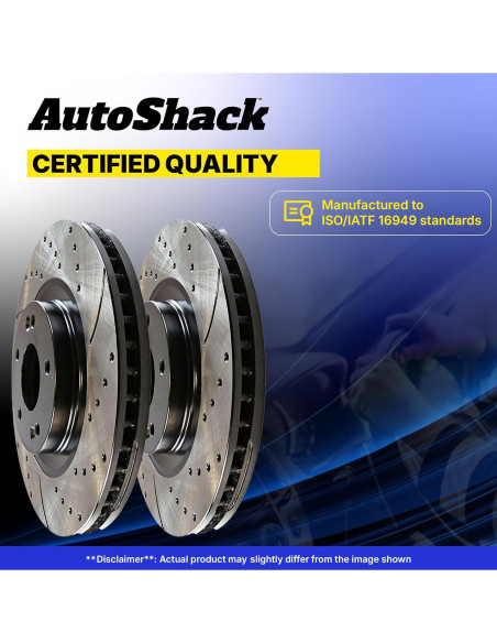Kit de Rotores de Freno Delantero AutoShack para Toyota y Scion