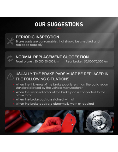 Pastillas de Freno Cerámicas Delanteras cciyu D923 - 4 Pcs