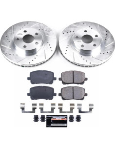 Kit de Freno Delante Power Stop K2316 con Discos Perforados 2