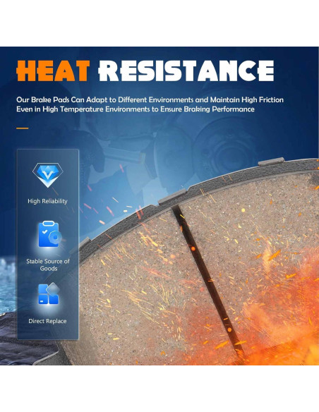 4 Pastillas de Freno Semimetálicas TadaMark para Toyota y Pontiac