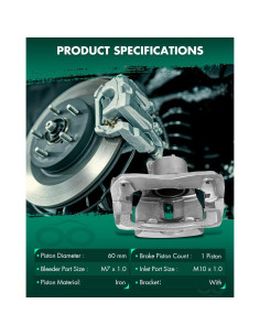 Caliper de Freno SCITOO 19B3435 Frontal Derecho 4.88kg 2