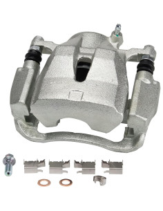 Caliper de Freno Delantero Izquierdo TRQ CLA46901 con Soporte 2