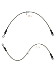 Juego de Mangueras de Freno TRQ Acero Inoxidable 2 Piezas