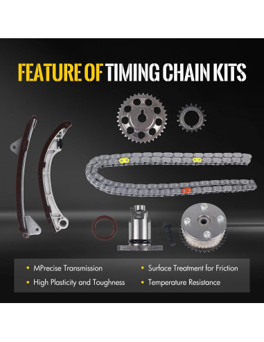 Kit de Cadena de Tiempo KUSATEC para Chevy y Toyota 1.8L