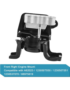 Montaje de Motor Frontal Derecho JDMON para Toyota Corolla 1.8L 2