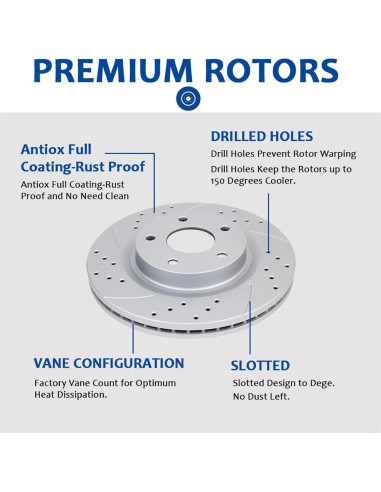 Kit de Freno Frontal Acinoparts para Toyota Corolla 2003-2008