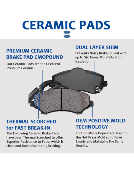 Kit de Freno Frontal Acinoparts para Toyota Corolla 2003-2008