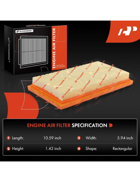 Filtro de aire A-Premium para Toyota y Lexus 2017-2023