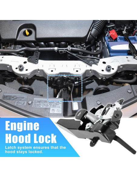 Cerradura del Capó Motor X AUTOHAUX para Toyota Corolla 2014-2019