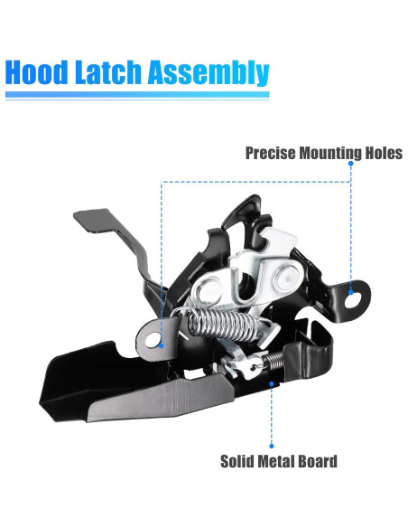 Cerradura del Capó Motor X AUTOHAUX para Toyota Corolla 2014-2019