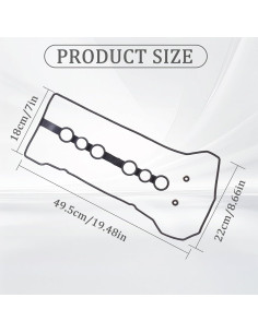 Juego de Junta de Tapa de Válvula VS50542R para Toyota y Chevrolet 2