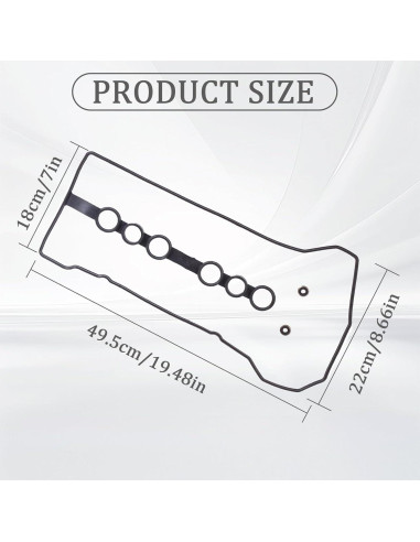 Juego de Junta de Tapa de Válvula VS50542R para Toyota y Chevrolet