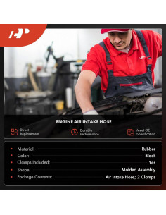 Tubo de entrada de aire A-Premium para Toyota Corolla 2014-2019 2