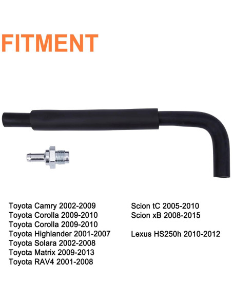 Kit Válvula y Manguera PCV YOUYIEN para Toyota 2.4L