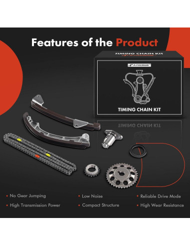 Kit Cadena de Tiempo A-Premium 6PCS para Toyota y Chevrolet