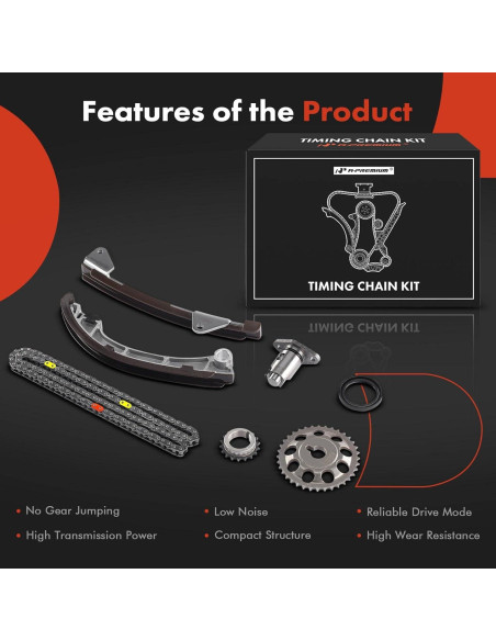 Kit Cadena de Tiempo A-Premium 6PCS para Toyota y Chevrolet