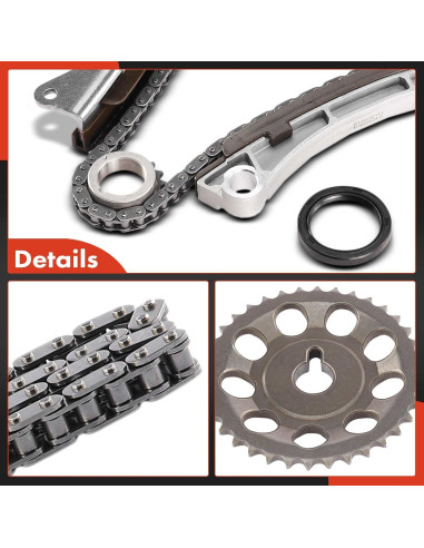 Kit Cadena de Tiempo A-Premium 6PCS para Toyota y Chevrolet