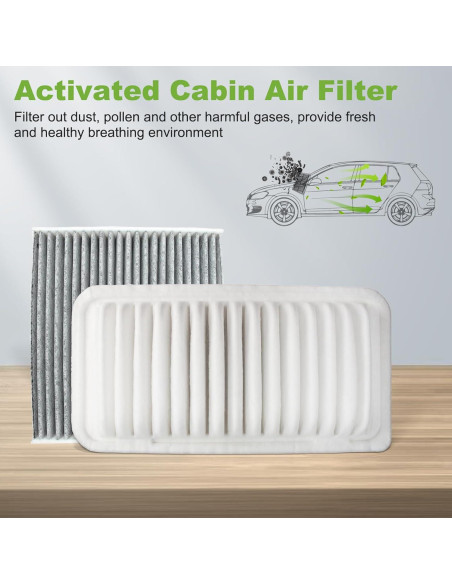 Filtro de Aire Motor y Cabina PartsZen para Toyota 2006-2019