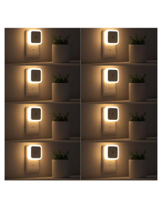Luz Nocturna Enchufable Sujeet LED 8 Piezas 3000K