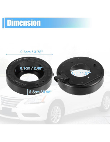 Bobina de Embrague de Compresor A/C X AUTOHAUX para Toyota