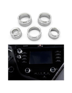 Cubiertas de Botón de Aire Acondicionado Thor-Ind Plata 5pcs