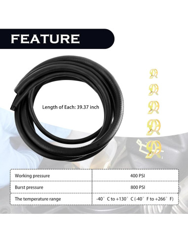 Kit de Manguera de Combustible Stacool 5PCS NBR 100cm