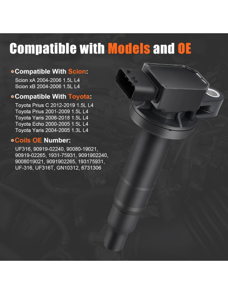 Bobina de Encendido GYbenzi UF316 para Toyota y Scion