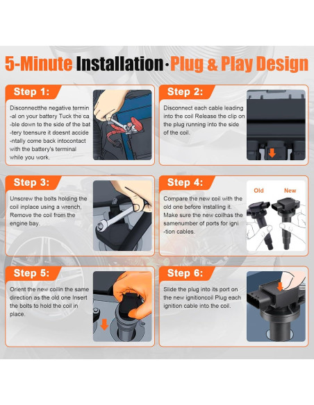 Bobina de Encendido GYbenzi UF316 para Toyota y Scion