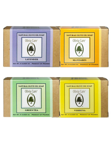 Jabones Naturales de Oliva Olivia Care - 4 Fragancias 227g