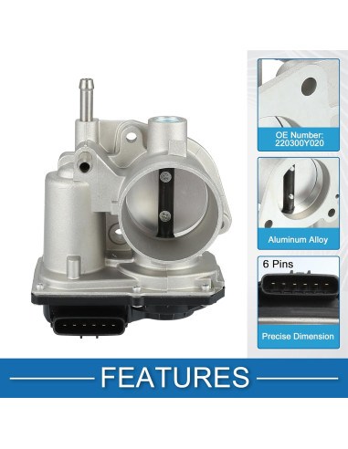 Cuerpo del Acelerador A ABSOPRO 220300Y020 para Toyota Yaris 2016-2022