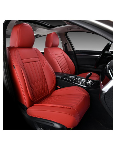 Funda de Asiento de Coche KEYOOG Universal Rojo 2 Asientos