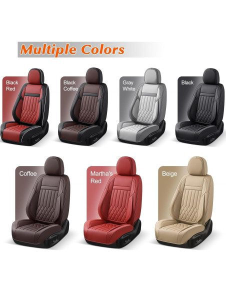 Funda de Asiento de Coche KEYOOG Universal Rojo 2 Asientos