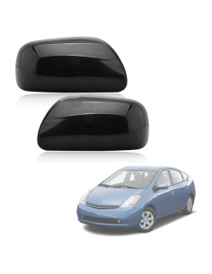 Cubierta Espejo Retrovisor Brillante Negra Thinyou Toyota Yaris Prius