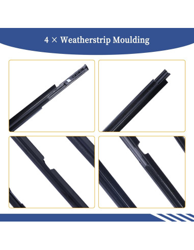 Moldura de Sellado de Ventana Getfarway para Toyota Yaris 2005-2011
