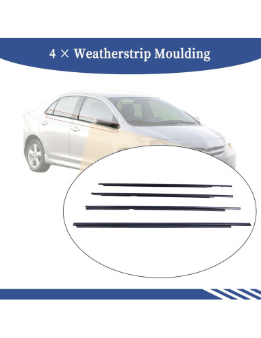 Moldura de Sellado de Ventana Getfarway para Toyota Yaris 2005-2011