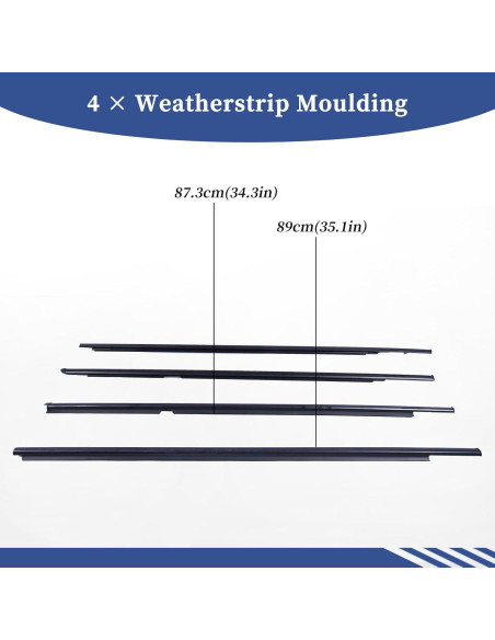 Moldura de Sellado de Ventana Getfarway para Toyota Yaris 2005-2011