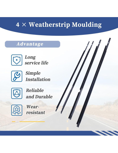 Moldura de Sellado de Ventana Getfarway para Toyota Yaris 2005-2011