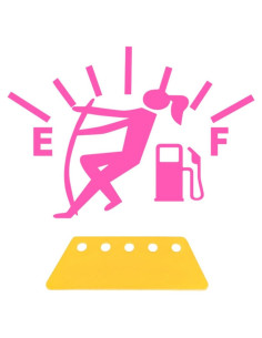 Pegatinas Divertidas de Tapa de Tanque Sylvil Rosa 2 Pcs