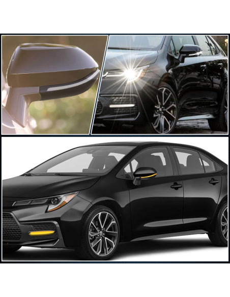 Espejo Retrovisor Lateral LED Dinámico GEEGEETOP Toyota Corolla 2019-2022