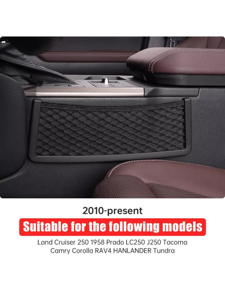 Bolsillo de Malla SFWAYA para Consola Central Toyota 2010-2025
