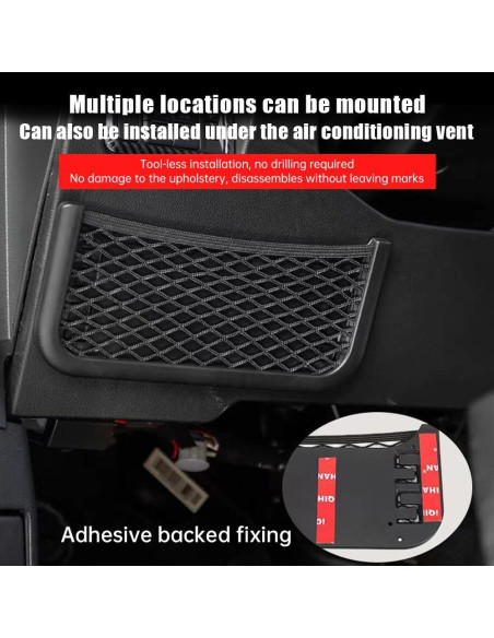 Bolsillo de Malla SFWAYA para Consola Central Toyota 2010-2025