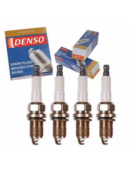 4 Bujías DENSO U-Groove para Toyota Yaris 1.5L 2006-2016