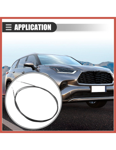 Cable de liberación maletero ACROPIX para Toyota Yaris 2007-2014