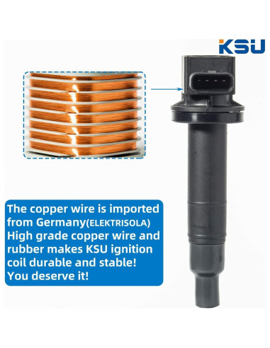 Paquete de 4 Bobinas de Encendido KSU para Toyota y Scion